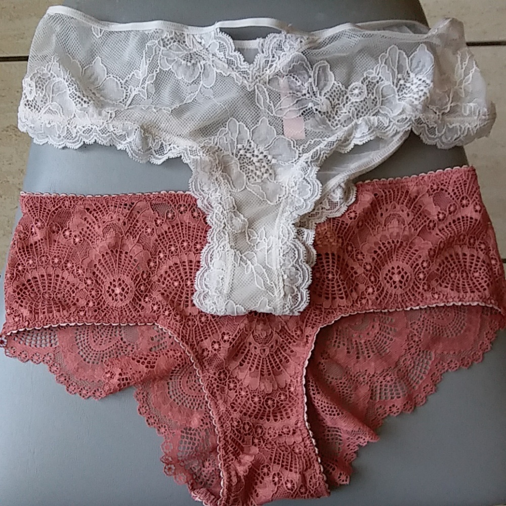 Victoria Secret 2 NWT Very Sexy Lace panties M